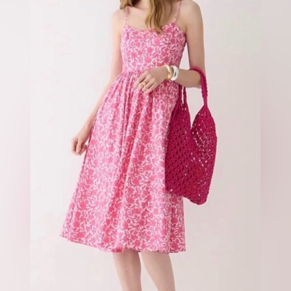 J. Crew Pink Floral Dress